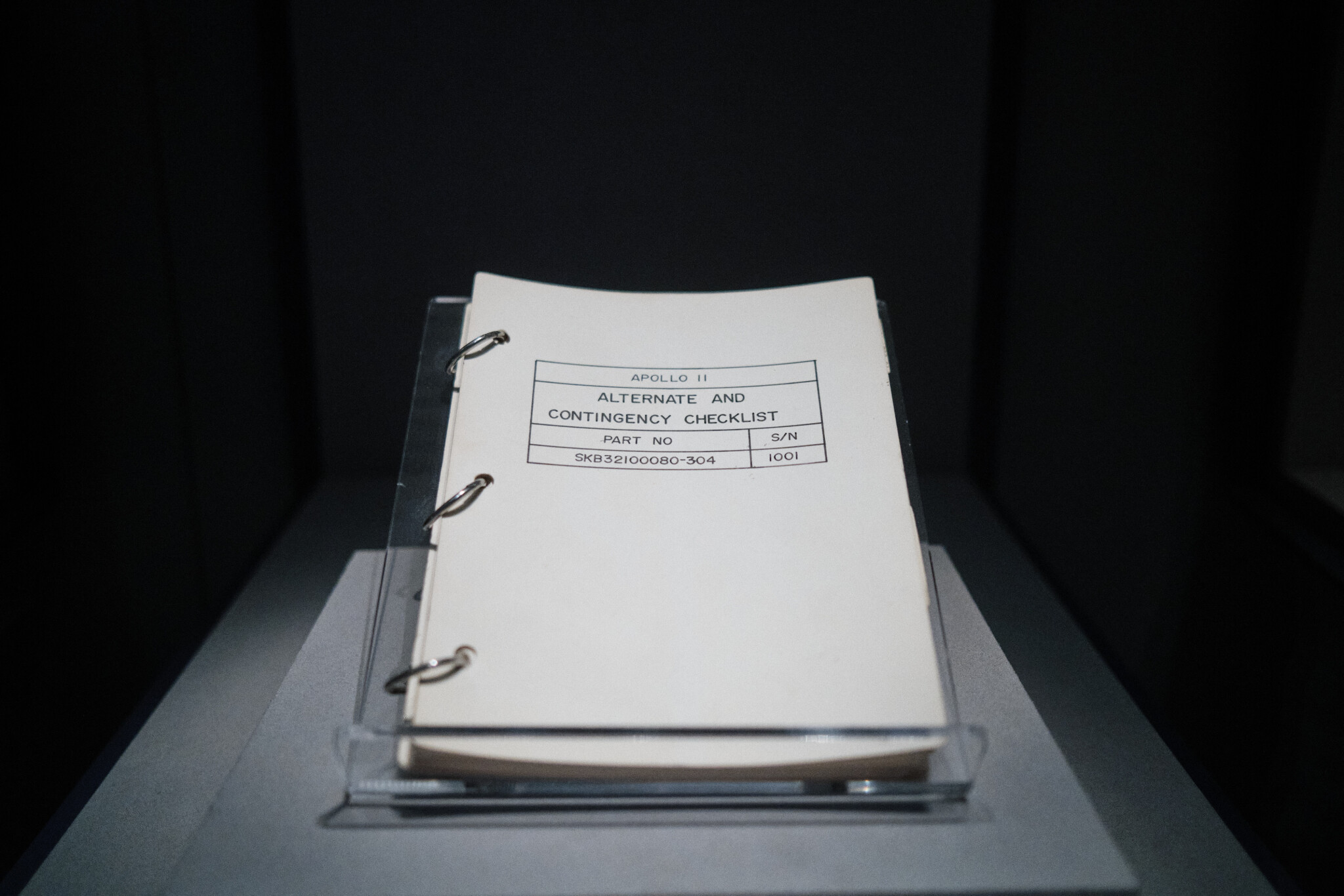 Checlist, Alternate and Contingency, Apollo 11 (SKB32100080-304)